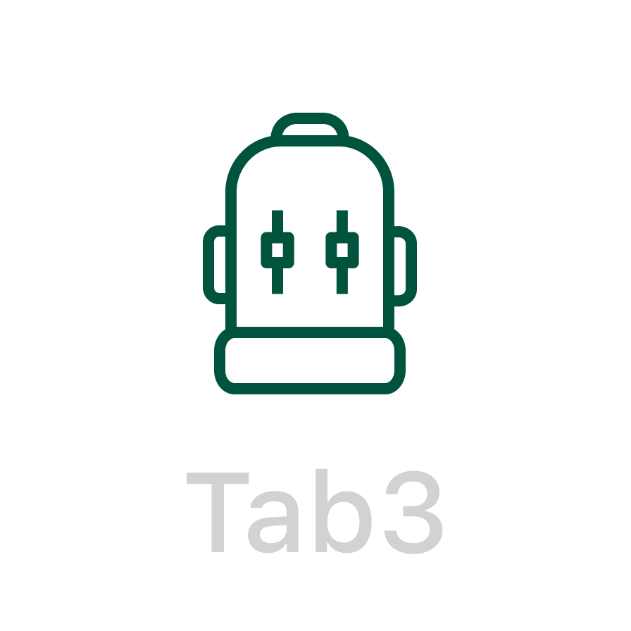 Custom icon design: Bagpack, travel